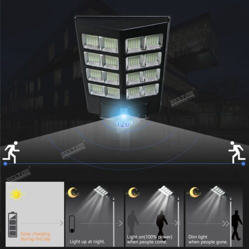 ALLTOP High Lumens Outdoor Waterproof Ip65 Abs 1000w Integrated All In One Solar Led Street Light - Image 4