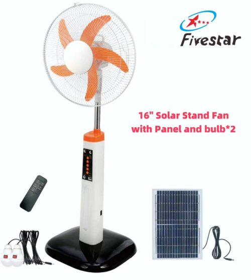 solar standing fan