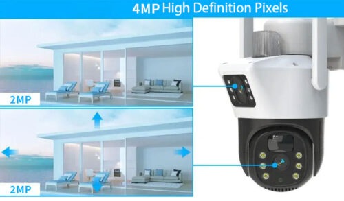 Dual Lens Wireless 4G CCTV Camera - Image 3