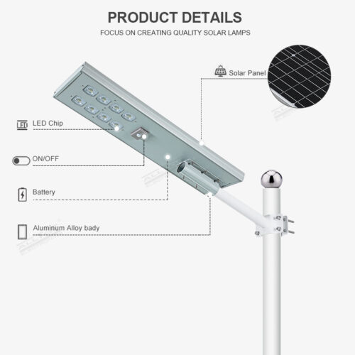 ALLTOP Super brightness high quality outdoor 360W all in one solar street light - Image 5